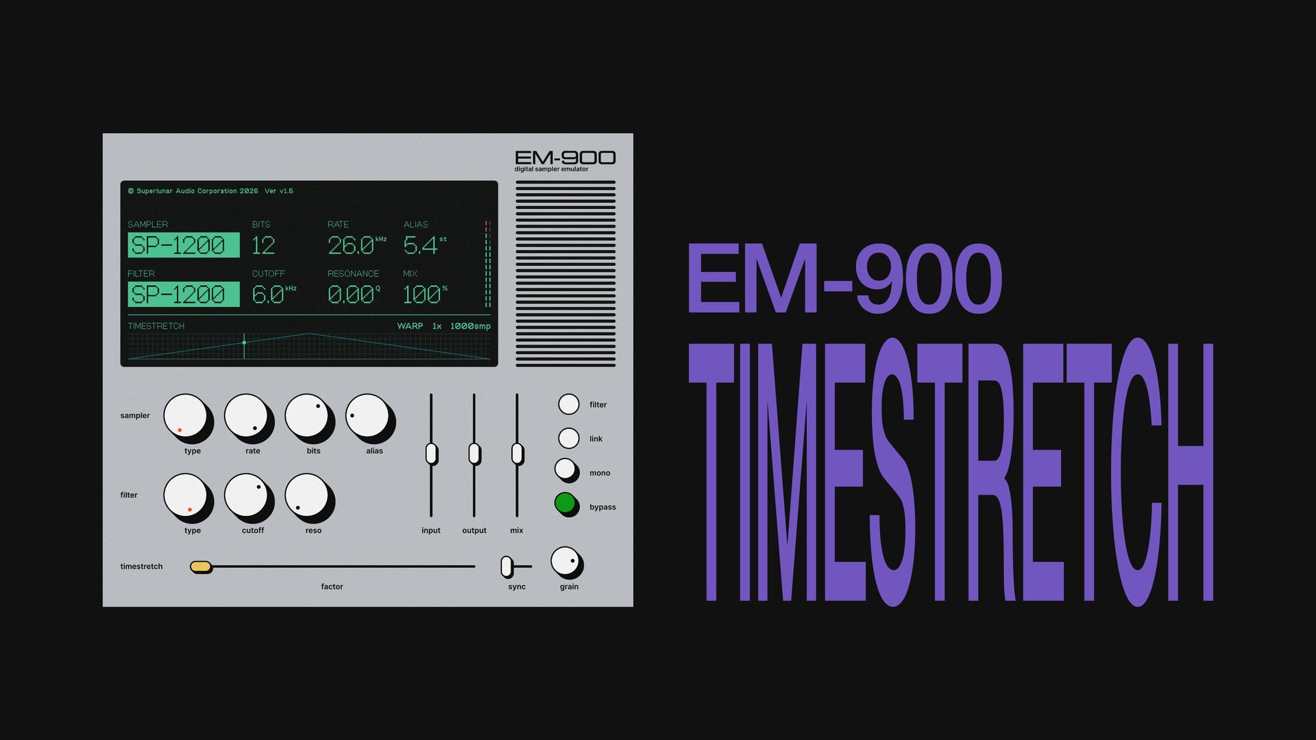Load video: EM-900 Timestretch Demo