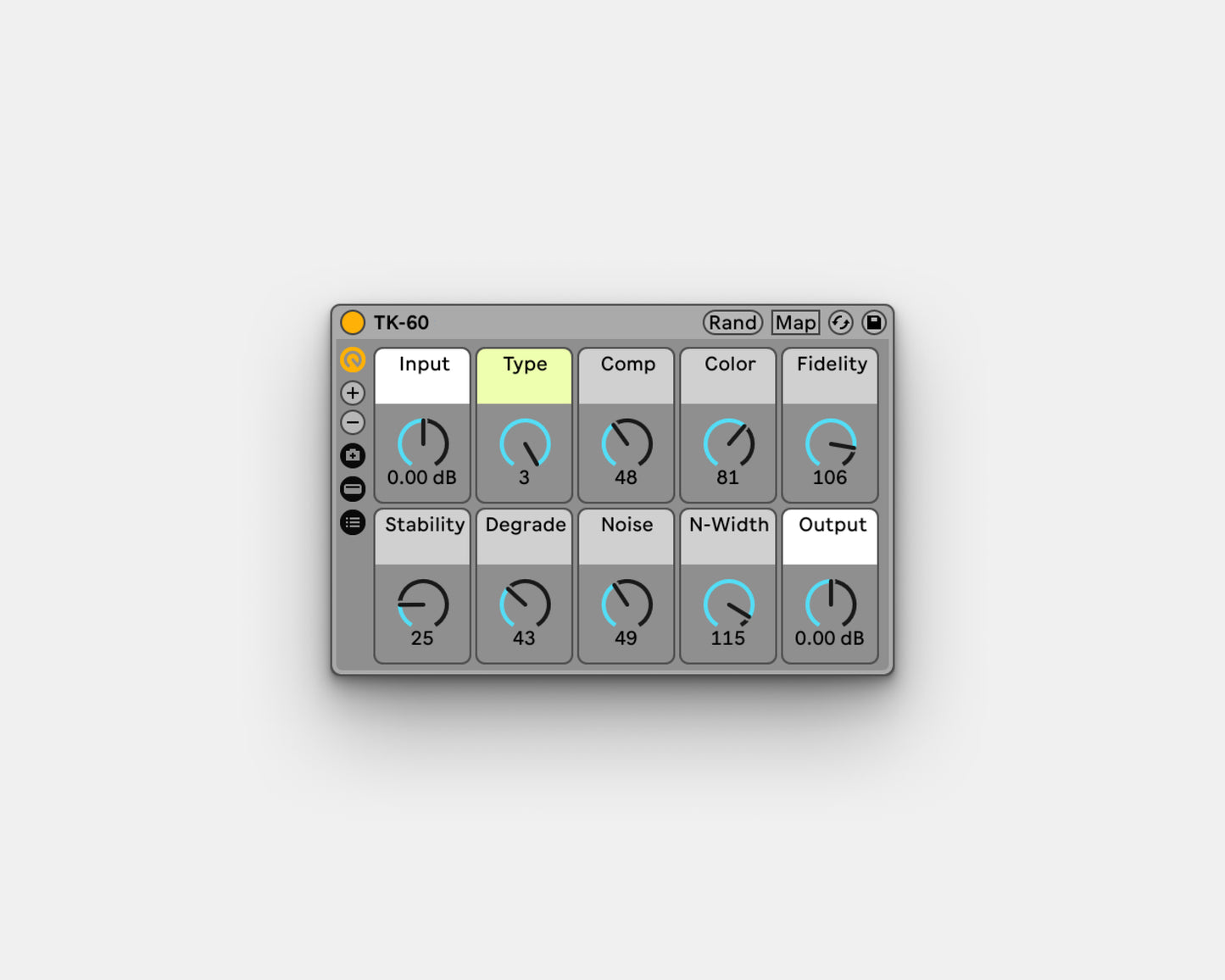 TK-60 — Tape Machine Emulation Ableton Live Effect Rack